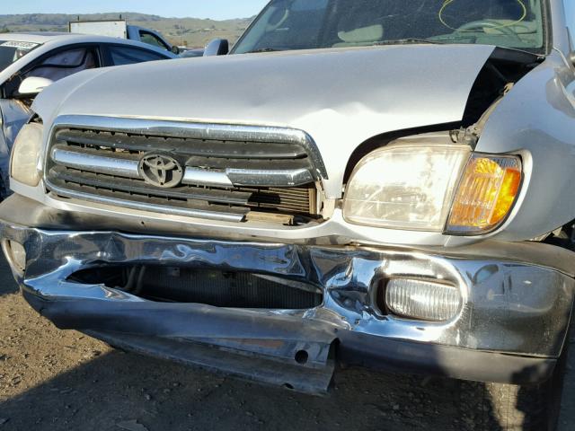 5TBRT3413YS062321 - 2000 TOYOTA TUNDRA ACC SILVER photo 9
