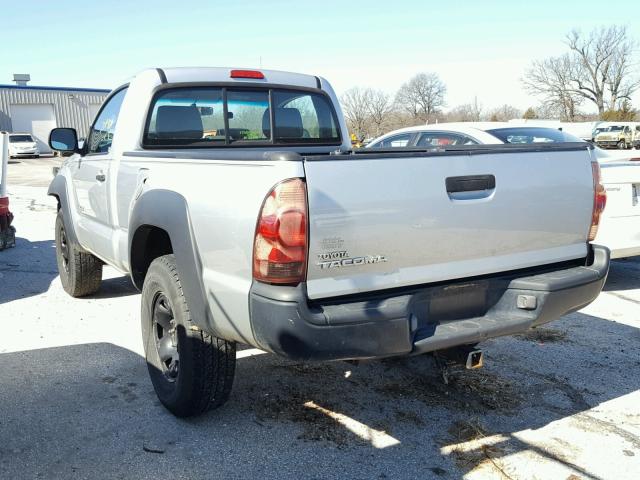 5TEPX42N15Z087070 - 2005 TOYOTA TACOMA SILVER photo 3