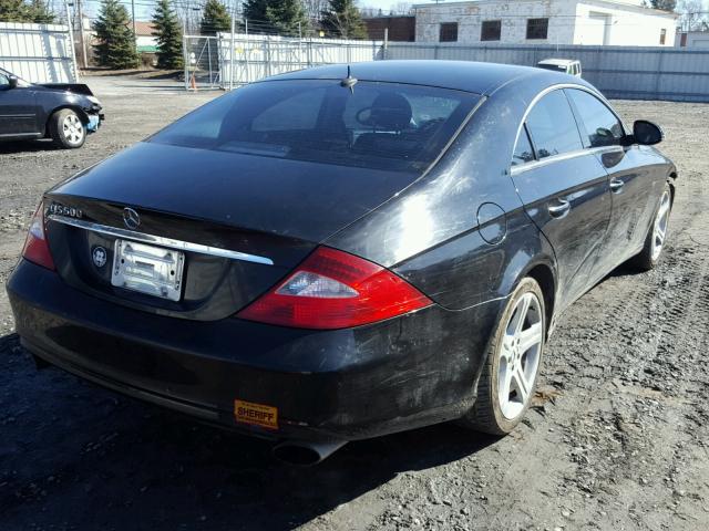 WDDDJ75X36A026050 - 2006 MERCEDES-BENZ CLS 500C BLACK photo 4