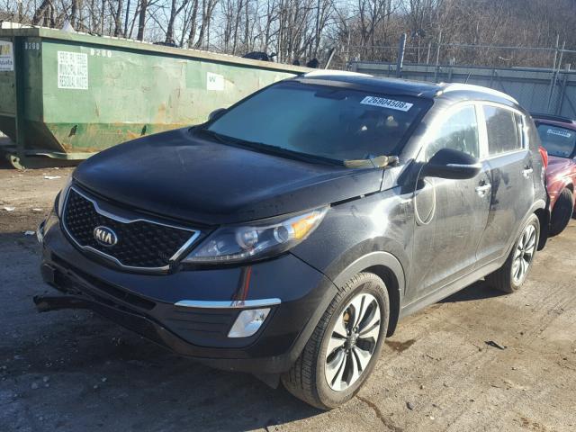 KNDPCCA66D7536023 - 2013 KIA SPORTAGE S BLACK photo 2