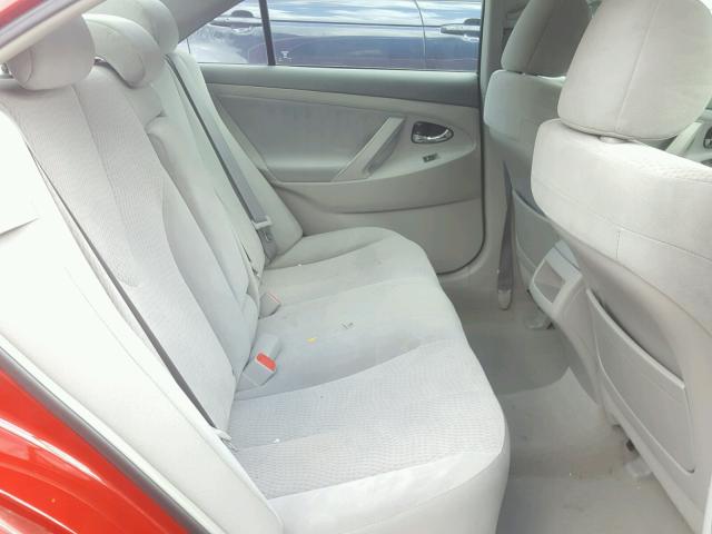 4T4BF3EK3AR021696 - 2010 TOYOTA CAMRY BASE RED photo 6