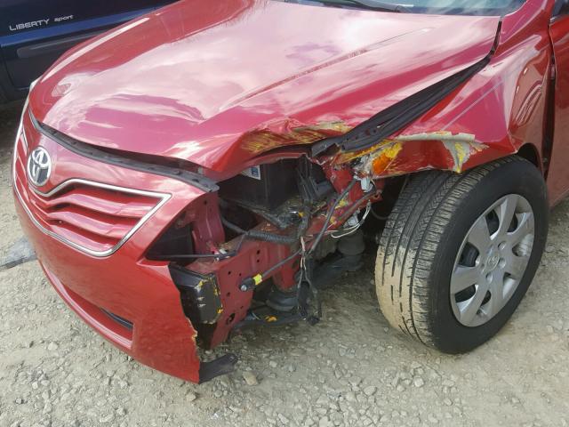 4T4BF3EK3AR021696 - 2010 TOYOTA CAMRY BASE RED photo 9