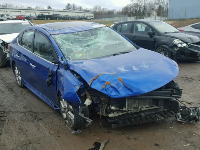 3N1AB7AP4EY271694 - 2014 NISSAN SENTRA S BLUE photo 1