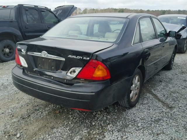 4T1BF28B71U129674 - 2001 TOYOTA AVALON XL BLACK photo 4