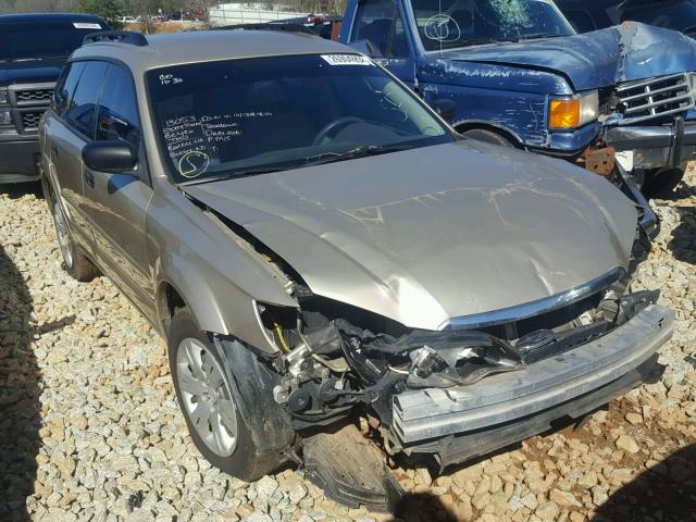 4S4BP60C687348515 - 2008 SUBARU OUTBACK GOLD photo 1