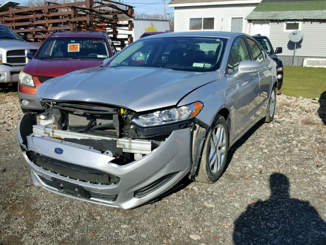 1FA6P0H73E5399834 - 2014 FORD FUSION SE SILVER photo 2