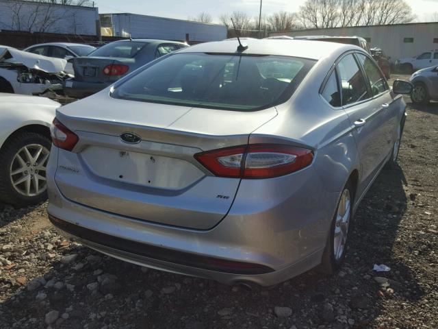 1FA6P0H73E5399834 - 2014 FORD FUSION SE SILVER photo 4