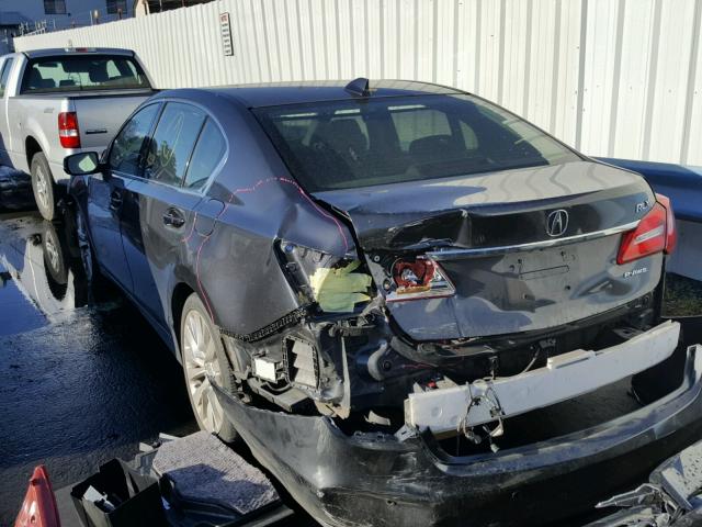 JH4KC1F9XFC000931 - 2015 ACURA RLX ADVANC GRAY photo 3