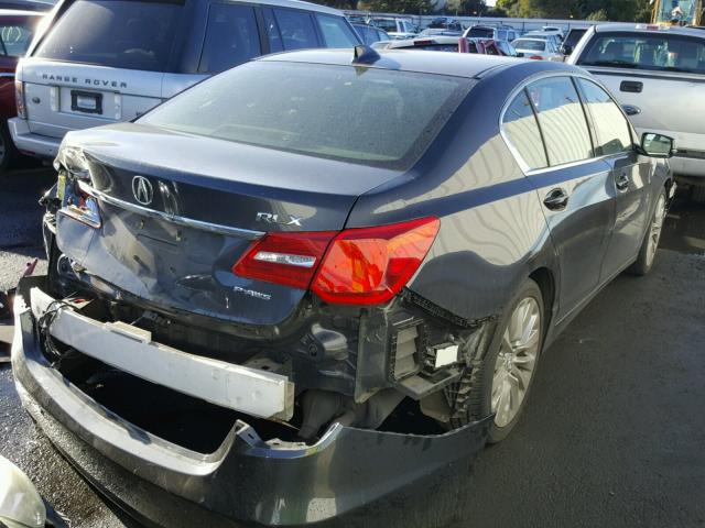 JH4KC1F9XFC000931 - 2015 ACURA RLX ADVANC GRAY photo 4