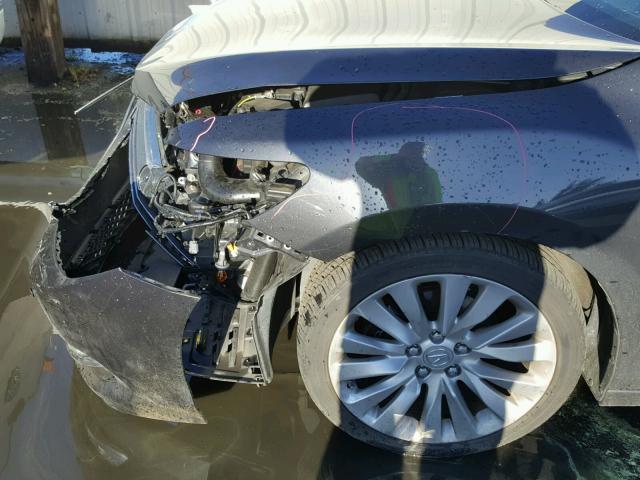 JH4KC1F9XFC000931 - 2015 ACURA RLX ADVANC GRAY photo 9