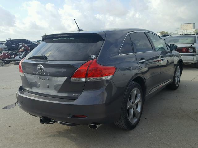 4T3BK3BB5BU052189 - 2011 TOYOTA VENZA BASE GRAY photo 4