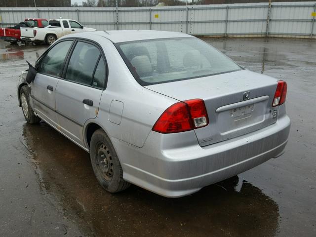 2HGES16324H638115 - 2004 HONDA CIVIC DX V SILVER photo 3