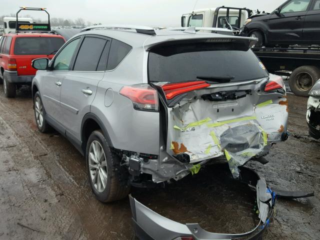 2T3DFREV2GW432121 - 2016 TOYOTA RAV4 LIMIT SILVER photo 3