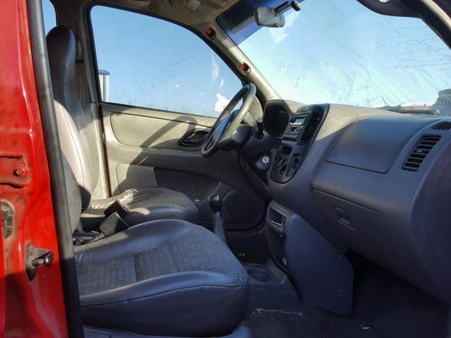 1FMUU01B61KE86904 - 2001 FORD ESCAPE XLS RED photo 5