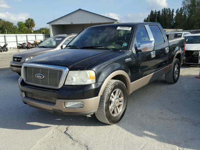 1FTPW12535FA30772 - 2005 FORD F150 BLACK photo 2