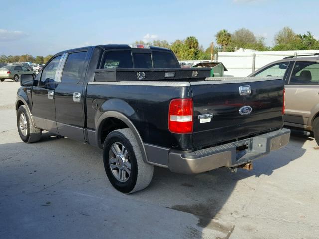 1FTPW12535FA30772 - 2005 FORD F150 BLACK photo 3