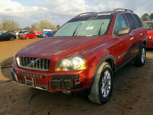 YV1CM91H941045622 - 2004 VOLVO XC90 T6 RED photo 2