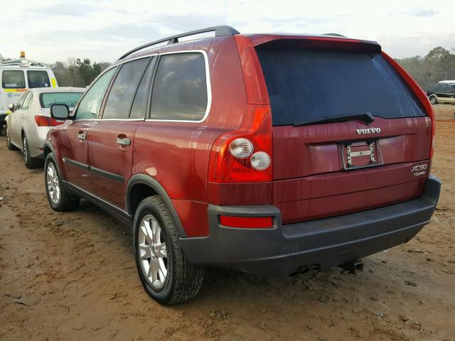 YV1CM91H941045622 - 2004 VOLVO XC90 T6 RED photo 3