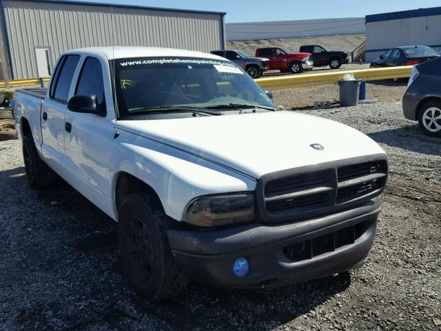 1B7HL48X32S578040 - 2002 DODGE DAKOTA QUA WHITE photo 1