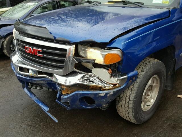 1GTEK19T54Z232291 - 2004 GMC NEW SIERRA BLUE photo 9