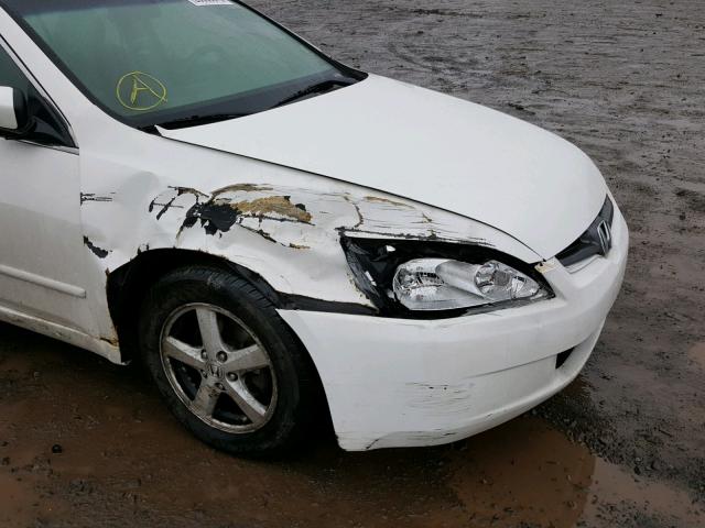 1HGCM56604A003539 - 2004 HONDA ACCORD EX WHITE photo 9