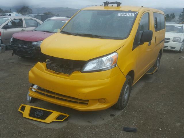 3N8CM0JT0GK697302 - 2016 NISSAN NV200 TAXI YELLOW photo 2