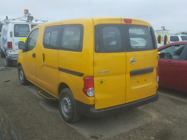 3N8CM0JT0GK697302 - 2016 NISSAN NV200 TAXI YELLOW photo 3