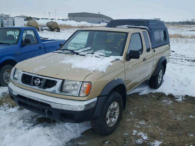 1N6ED26Y1XC300798 - 1999 NISSAN FRONTIER K TAN photo 2