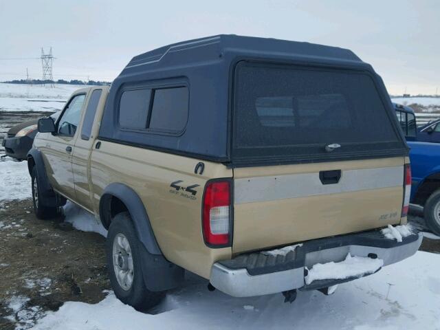 1N6ED26Y1XC300798 - 1999 NISSAN FRONTIER K TAN photo 3