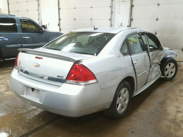 2G1WT57K891262087 - 2009 CHEVROLET IMPALA 1LT SILVER photo 4