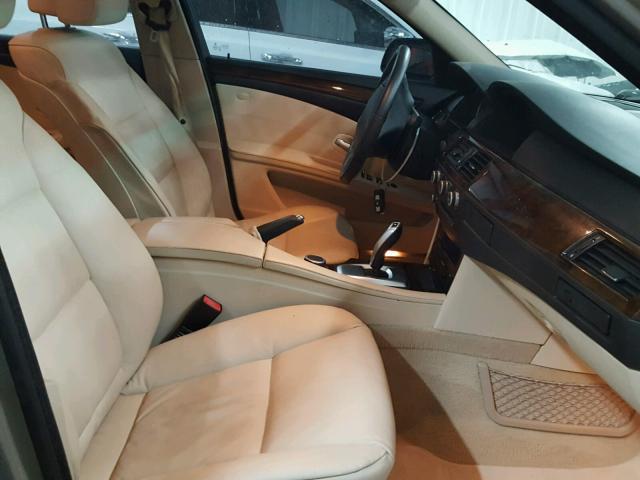 WBANW13538CZ85242 - 2008 BMW 535 I GOLD photo 5