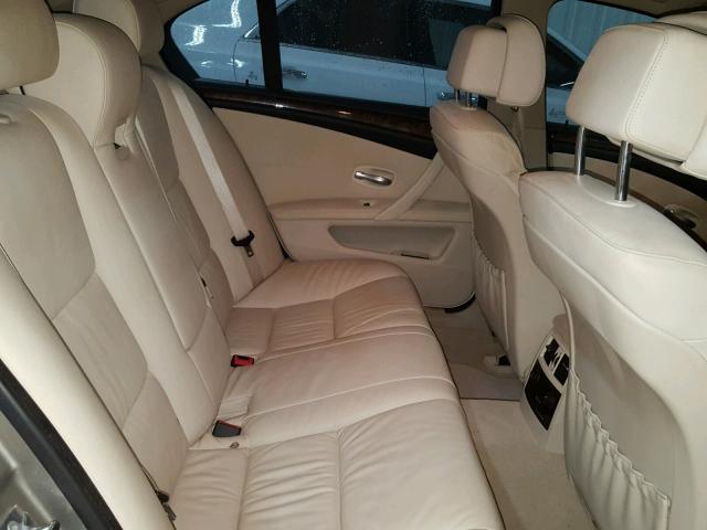 WBANW13538CZ85242 - 2008 BMW 535 I GOLD photo 6