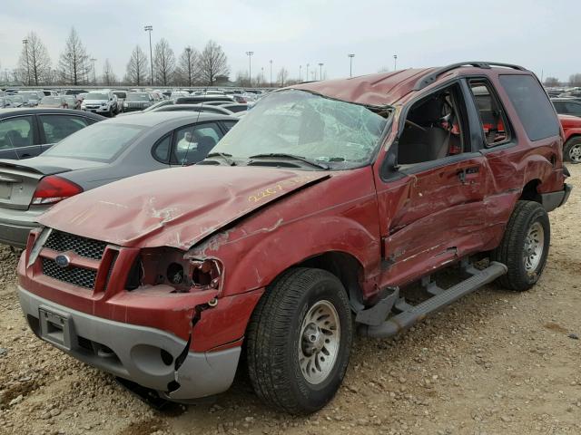 1FMYU60E11UC18797 - 2001 FORD EXPLORER S RED photo 9