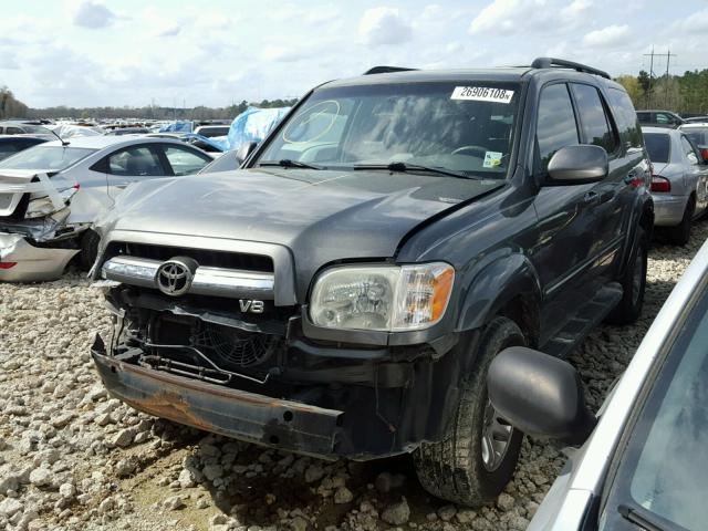 5TDZT34A25S239864 - 2005 TOYOTA SEQUOIA SR GRAY photo 2