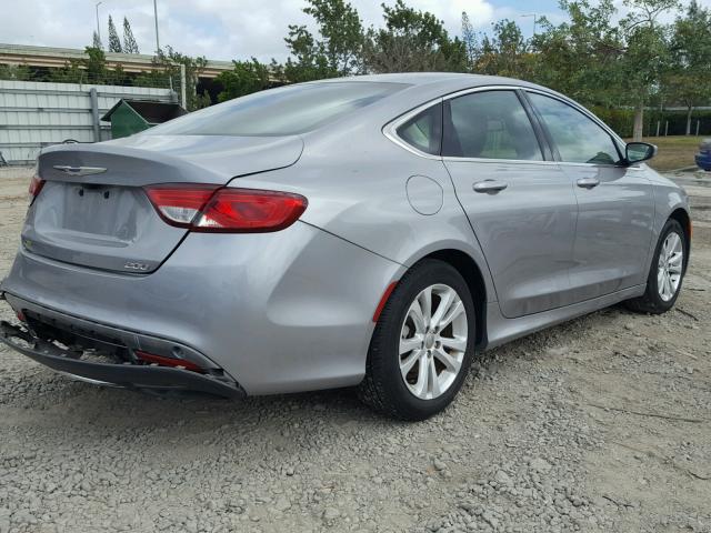 1C3CCCAG6GN148530 - 2016 CHRYSLER 200 LIMITE GRAY photo 4