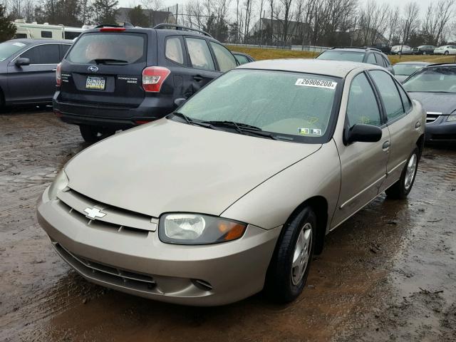 1G1JC52F847139440 - 2004 CHEVROLET CAVALIER BEIGE photo 2