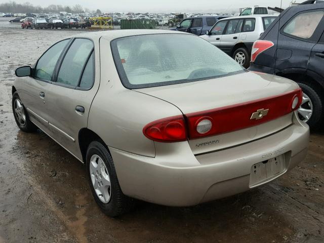 1G1JC52F847139440 - 2004 CHEVROLET CAVALIER BEIGE photo 3