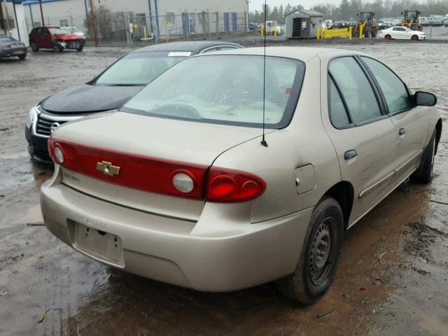 1G1JC52F847139440 - 2004 CHEVROLET CAVALIER BEIGE photo 4