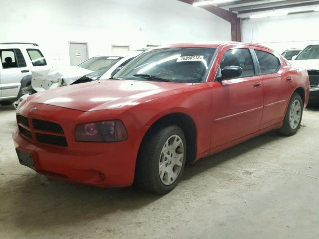 2B3KA43R56H466617 - 2006 DODGE CHARGER SE RED photo 2