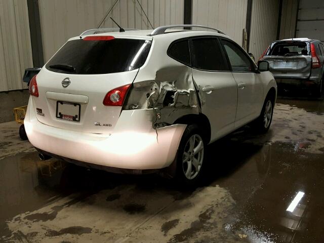 JN8AS58V39W183713 - 2009 NISSAN ROGUE S WHITE photo 4