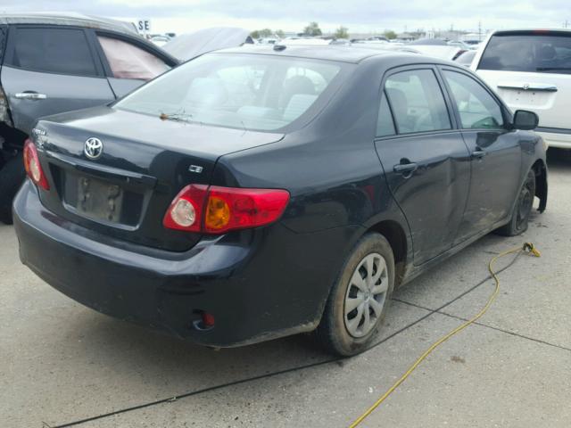 1NXBU4EE9AZ303938 - 2010 TOYOTA COROLLA BA BLACK photo 4