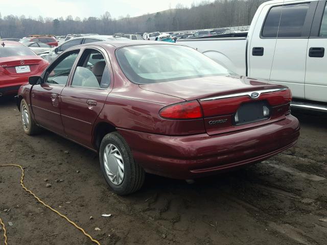 1FAFP66LXYK127502 - 2000 FORD CONTOUR SE MAROON photo 3