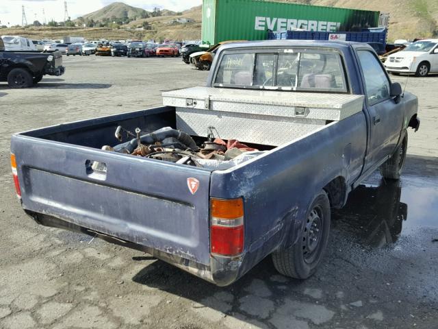 4TARN81A5PZ142442 - 1993 TOYOTA PICKUP 1/2 BLUE photo 4