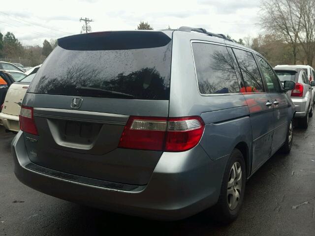 5FNRL38756B007067 - 2006 HONDA ODYSSEY EX GRAY photo 4