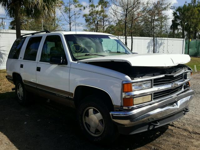 1GNEK13R6XJ335498 - 1999 CHEVROLET TAHOE K150 WHITE photo 1