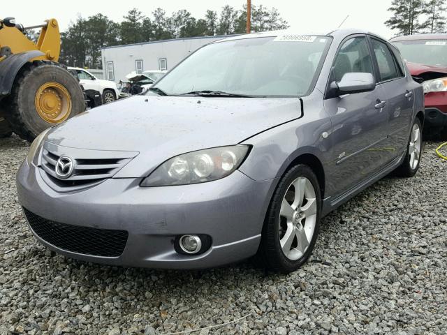 JM1BK143951278202 - 2005 MAZDA 3 HATCHBAC GRAY photo 2