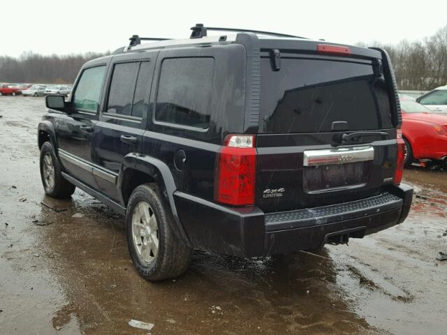 1J8HG58208C245076 - 2008 JEEP COMMANDER BLACK photo 3
