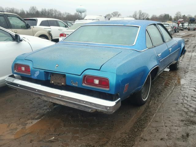 1D29H4B549081 - 1974 CHEVROLET IMPALA BLUE photo 4