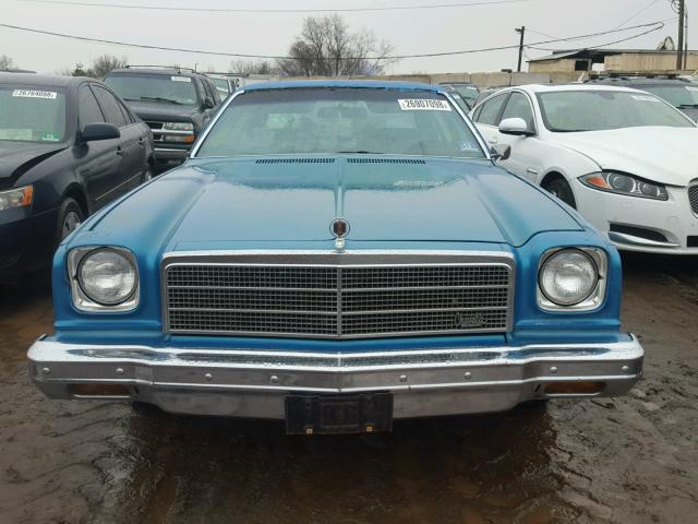 1D29H4B549081 - 1974 CHEVROLET IMPALA BLUE photo 9