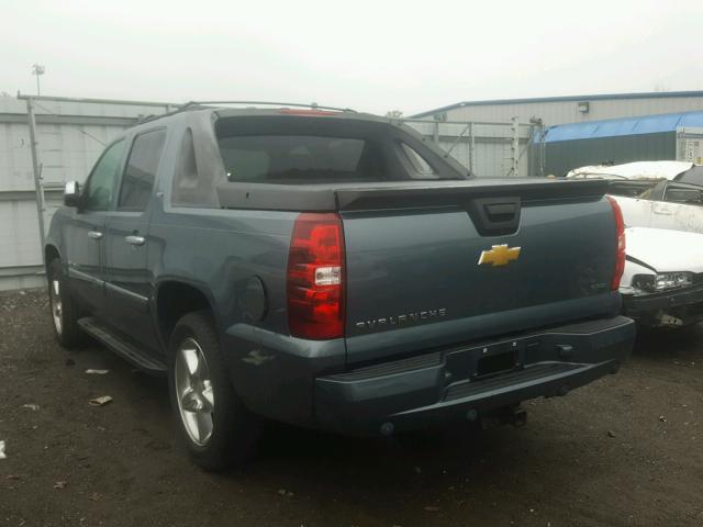 3GNTKGE33BG287892 - 2011 CHEVROLET AVALANCHE BLUE photo 3